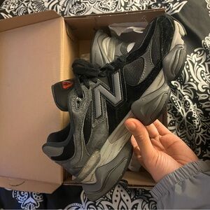 New Balance 9060 Black and Gray Athletic Shoes